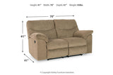 Alphons Briar Reclining Sofa, Loveseat and Recliner by Ashley at Eve Furniture