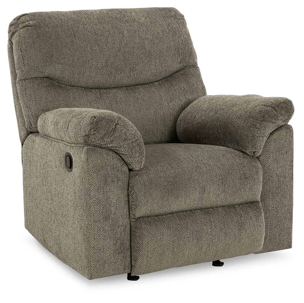 Alphons Putty Manual Recliner by Ashley at Eve Furniture