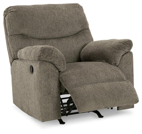 Alphons Putty Manual Recliner by Ashley at Eve Furniture