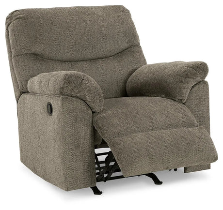 Alphons Putty Manual Recliner by Ashley at Eve Furniture