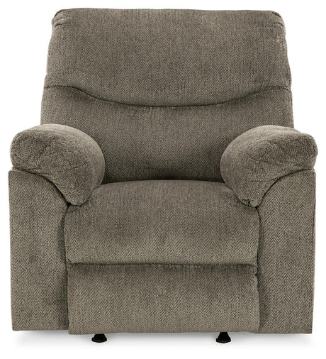 Alphons Putty Manual Recliner by Ashley at Eve Furniture