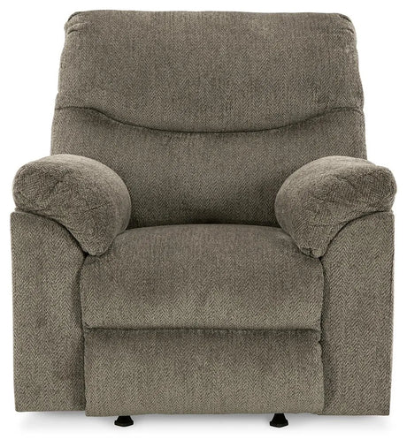 Alphons Putty Manual Recliner by Ashley at Eve Furniture
