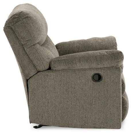 Alphons Putty Manual Recliner by Ashley at Eve Furniture