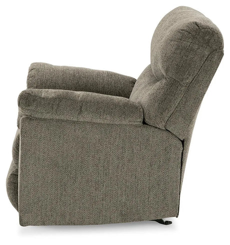 Alphons Putty Manual Recliner by Ashley at Eve Furniture