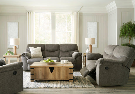 Alphons Putty Manual Reclining Living Room Set by Ashley at Eve Furniture