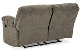 Alphons Putty Manual Reclining Loveseat by Ashley at Eve Furniture
