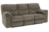 Alphons Putty Manual Reclining Sofa by Ashley at Eve Furniture