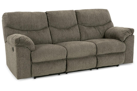 Alphons Putty Manual Reclining Sofa by Ashley at Eve Furniture