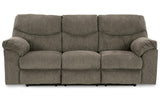 Alphons Putty Manual Reclining Sofa by Ashley at Eve Furniture