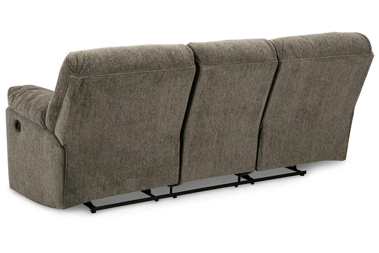 Alphons Putty Manual Reclining Sofa by Ashley at Eve Furniture