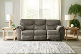 Alphons Putty Manual Reclining Sofa by Ashley at Eve Furniture