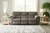 Alphons Putty Manual Reclining Sofa by Ashley at Eve Furniture