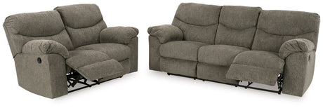 Alphons Putty Sofa and Loveseat by Ashley at Eve Furniture