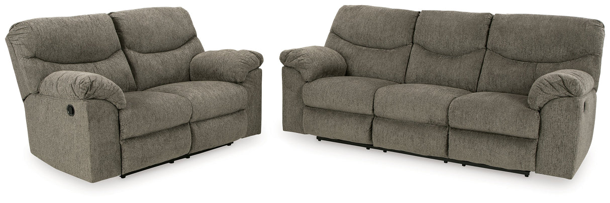 Alphons Putty Sofa and Loveseat by Ashley at Eve Furniture