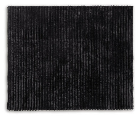 Alsonwell Black Throw by Ashley at Eve Furniture