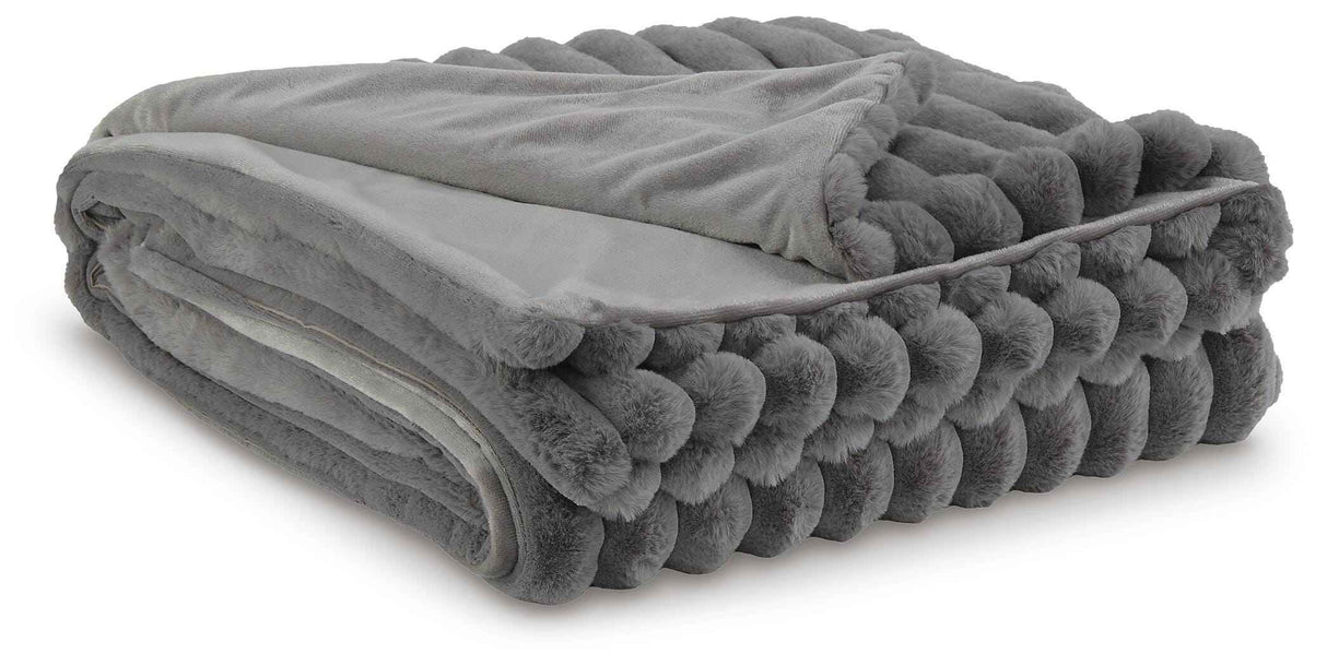 Alsonwell Gray Throw by Ashley at Eve Furniture