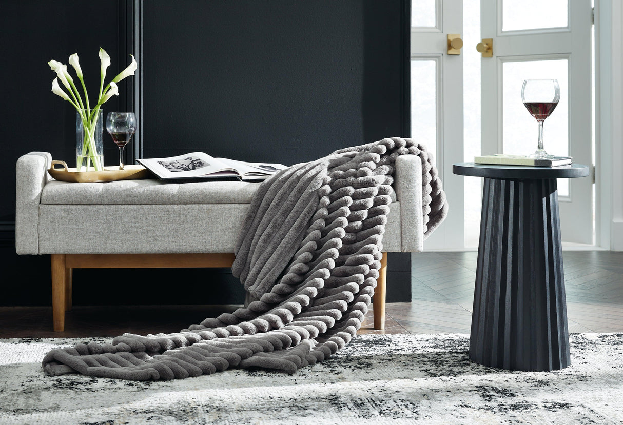 Alsonwell Gray Throw by Ashley at Eve Furniture