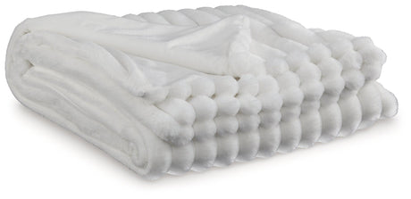 Alsonwell White Throw by Ashley at Eve Furniture