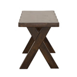 Alston Knotty Nutmeg X-Shaped Dining Bench by Coaster at Eve Furniture