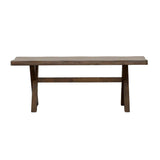 Alston Knotty Nutmeg X-Shaped Dining Bench by Coaster at Eve Furniture