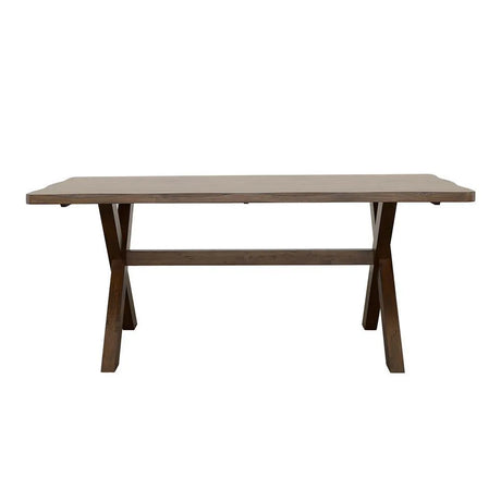 Alston Knotty Nutmeg X-Shaped Dining Table by Coaster at Eve Furniture