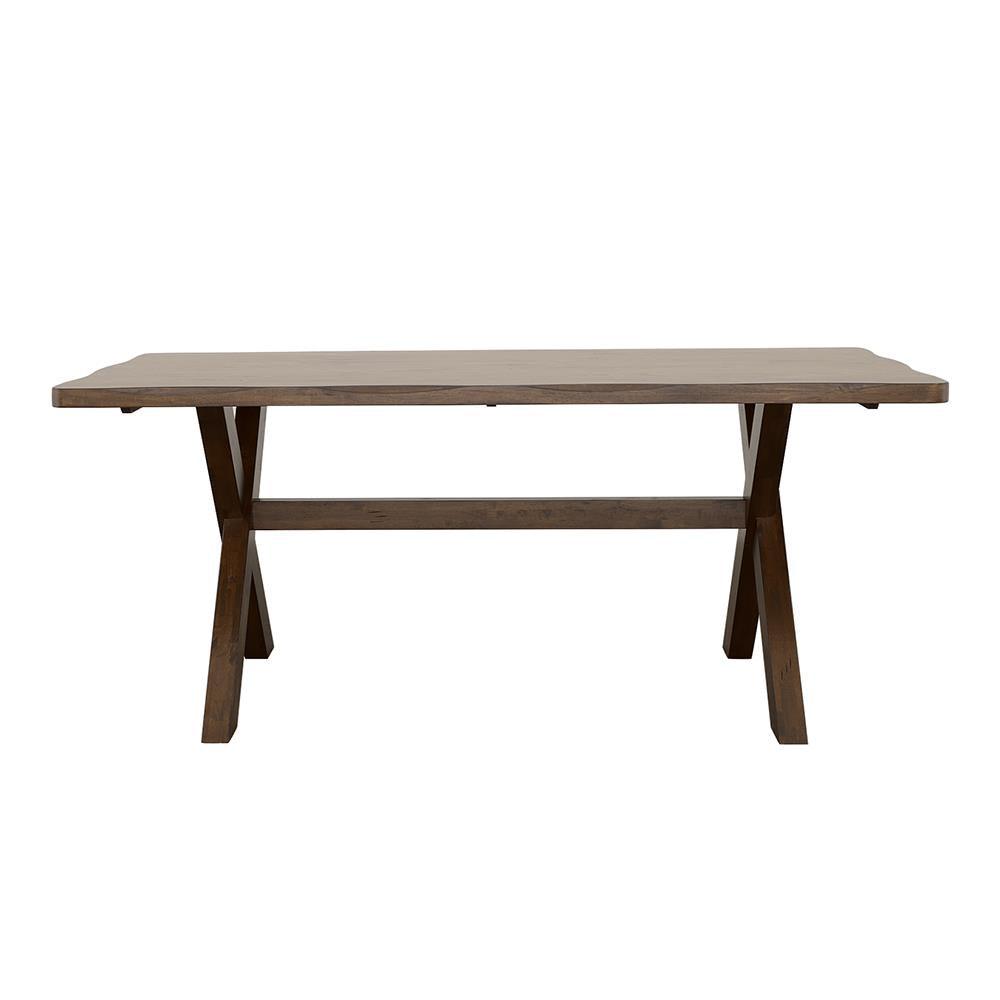 Alston Knotty Nutmeg X-Shaped Dining Table by Coaster at Eve Furniture
