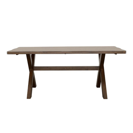 Alston Knotty Nutmeg X-Shaped Dining Table by Coaster at Eve Furniture