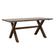 Alston Knotty Nutmeg X-Shaped Dining Table by Coaster at Eve Furniture