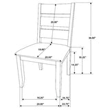 Alston Knotty Nutmeg/Gray 5-Piece Dining Set by Coaster at Eve Furniture