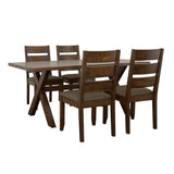 Alston Knotty Nutmeg/Gray 5-Piece Dining Set by Coaster at Eve Furniture