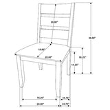 Alston Knotty Nutmeg/Gray 6-Piece Dining Set by Coaster at Eve Furniture