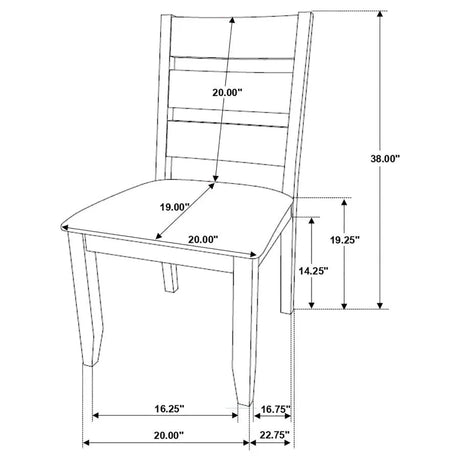 Alston Knotty Nutmeg/Gray 6-Piece Dining Set by Coaster at Eve Furniture
