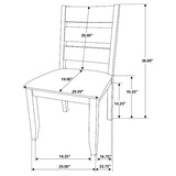 Alston Knotty Nutmeg/Gray 7-Piece Rectangular Dining Set by Coaster at Eve Furniture