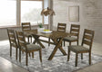 Alston Knotty Nutmeg/Gray 7-Piece Rectangular Dining Set by Coaster at Eve Furniture