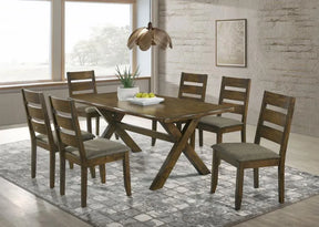 Alston Knotty Nutmeg/Gray 7-Piece Rectangular Dining Set by Coaster at Eve Furniture