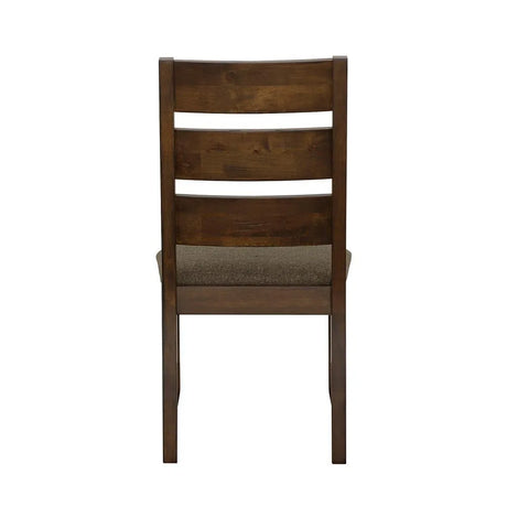 Alston Knotty Nutmeg/Gray Ladder Back Dining Side Chairs, Set of 2 by Coaster at Eve Furniture