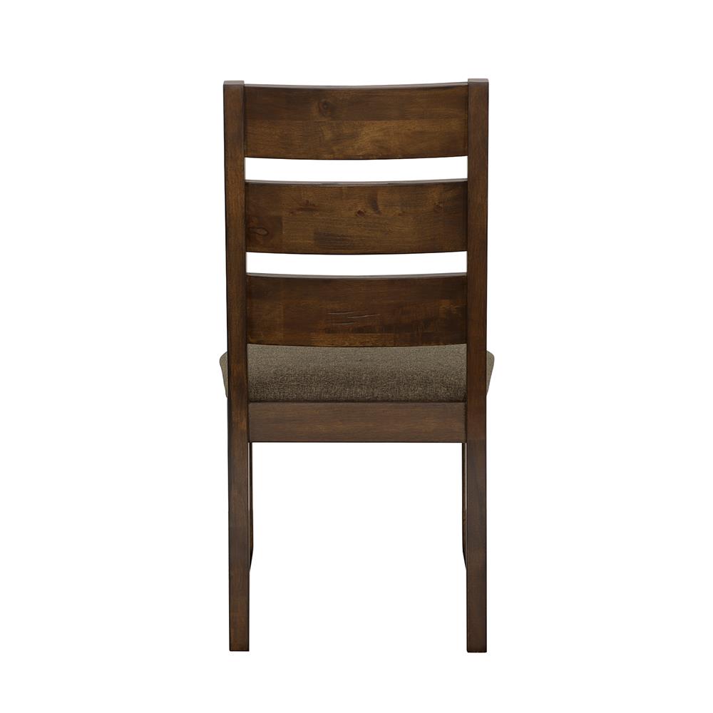 Alston Knotty Nutmeg/Gray Ladder Back Dining Side Chairs, Set of 2