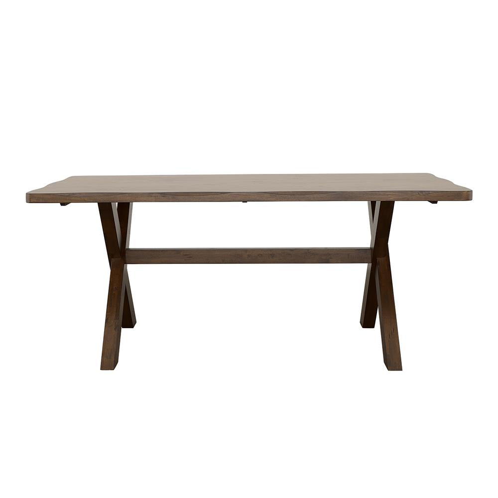 Alston Knotty Nutmeg X-Shaped Dining Table