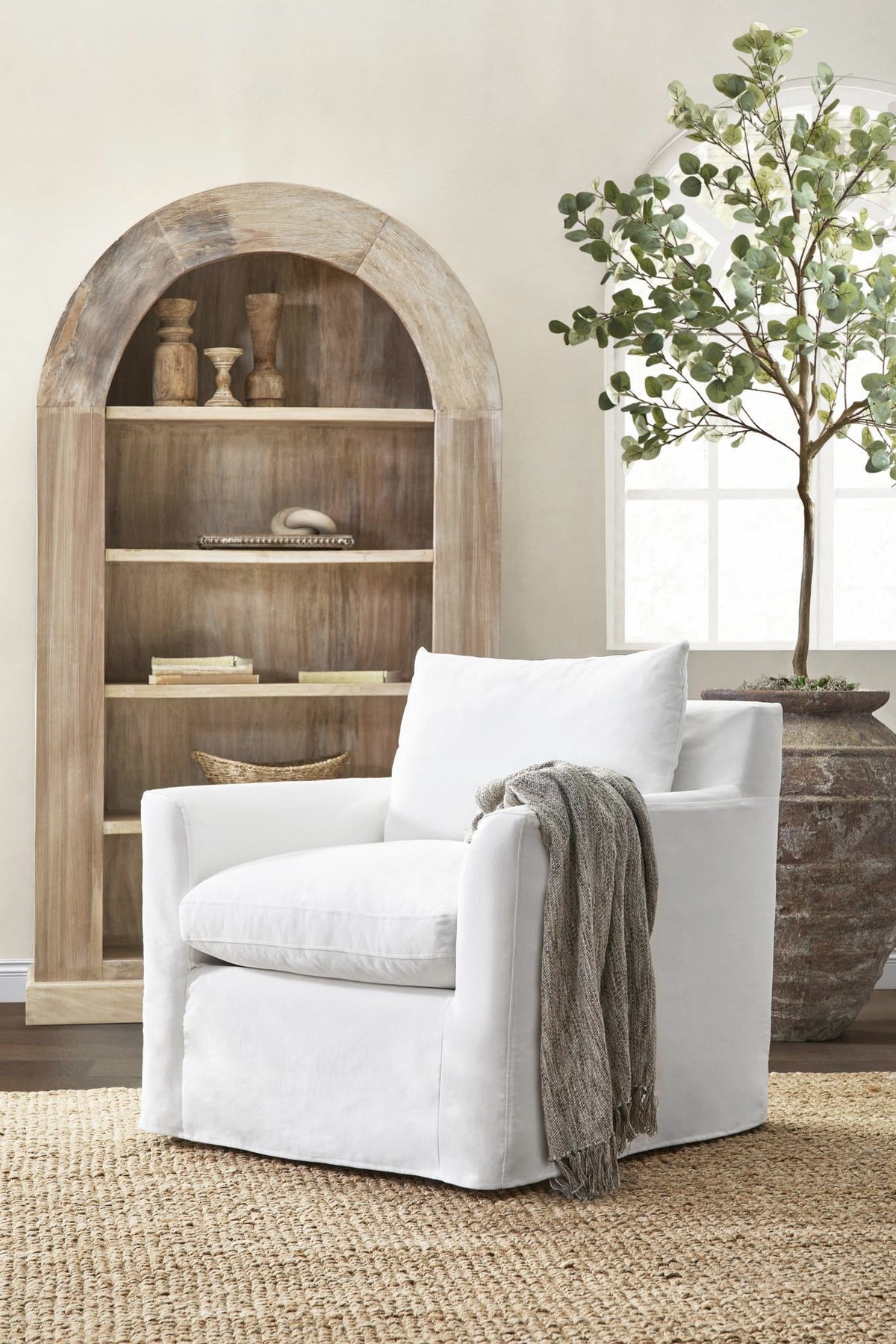 Alta Arch Bookcase by Classic Home at Eve Furniture