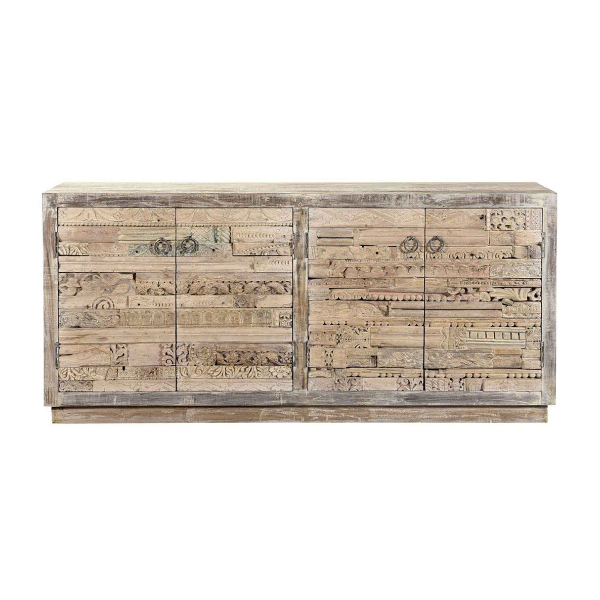 Alta Bleached White 4Dr Sideboard by Classic Home at Eve Furniture