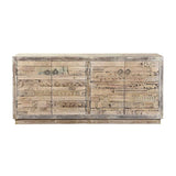 Alta Bleached White 4Dr Sideboard by Classic Home at Eve Furniture