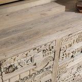 Alta Bleached White 4Dr Sideboard by Classic Home at Eve Furniture