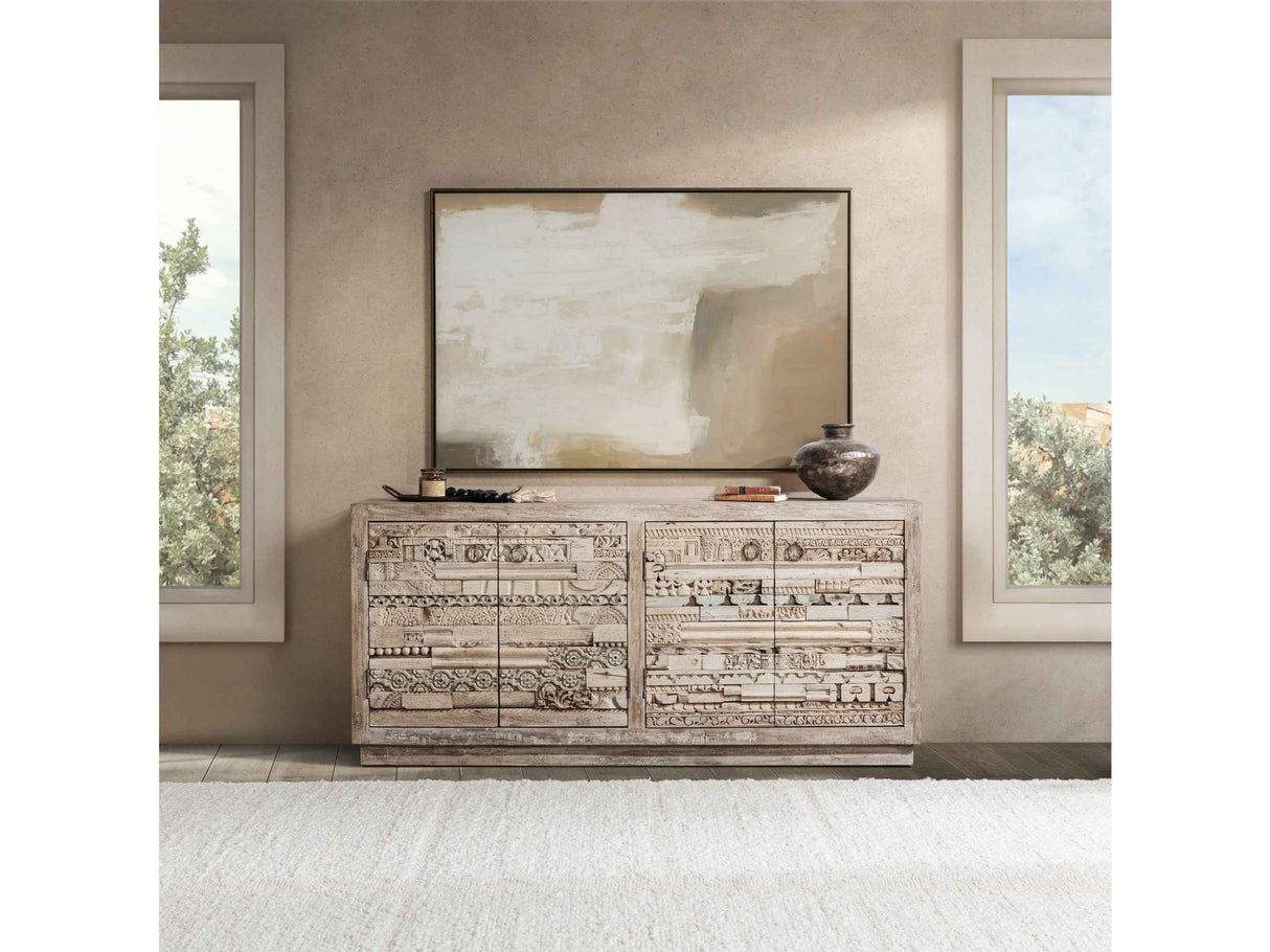 Alta Bleached White 4Dr Sideboard by Classic Home at Eve Furniture