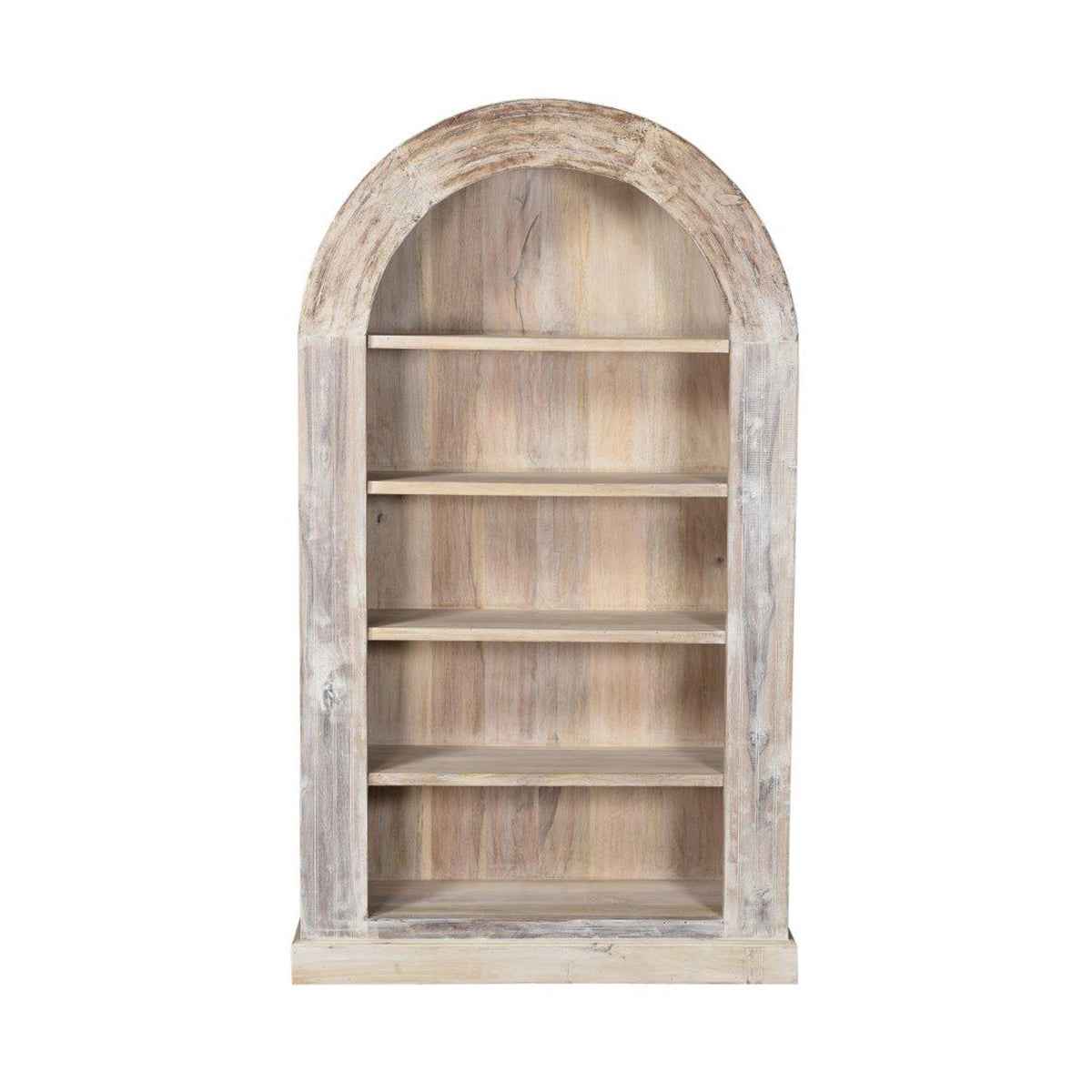 Alta Bleached White Arch Bookcase by Classic Home at Eve Furniture