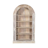 Alta Bleached White Arch Bookcase by Classic Home at Eve Furniture