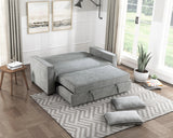 Alta Gray Convertible Studio Sofa with Pull-out Bed by Homelegance at Eve Furniture