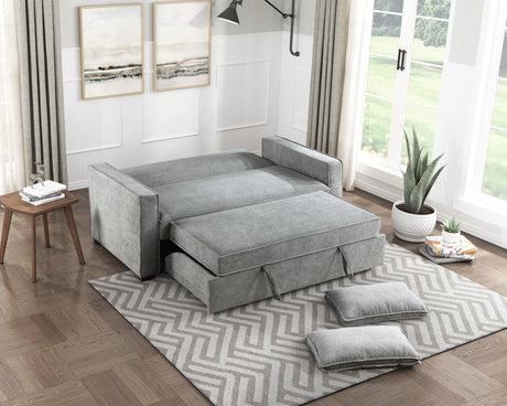 Alta Gray Convertible Studio Sofa with Pull-out Bed by Homelegance at Eve Furniture