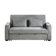 Alta Gray Convertible Studio Sofa with Pull-out Bed by Homelegance at Eve Furniture
