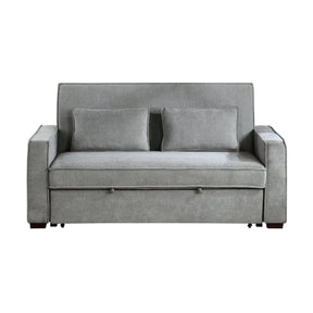 Alta Gray Convertible Studio Sofa with Pull-out Bed by Homelegance at Eve Furniture