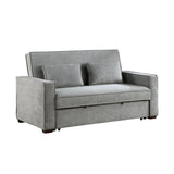Alta Gray Convertible Studio Sofa with Pull-out Bed by Homelegance at Eve Furniture